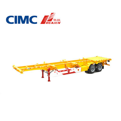 CIMC 2 eixo semi-reboque esquelético para contêiner de 20 pés 28T engrenagem de pouso 13T eixo incluído