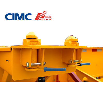 CIMC 2 eixo semi-reboque esquelético para contêiner de 20 pés 28T engrenagem de pouso 13T eixo incluído