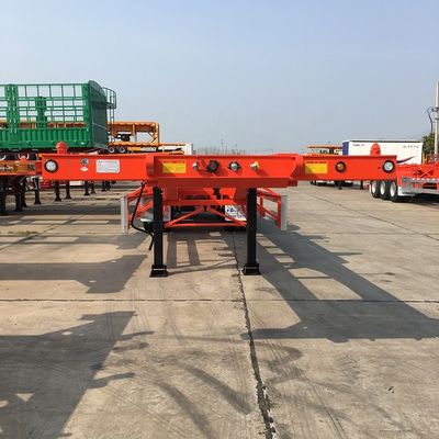 12380*2500*1540 CIMC HUAJUN Semi-remolque esquelético para transporte de contêineres de 20 pés e 40 pés