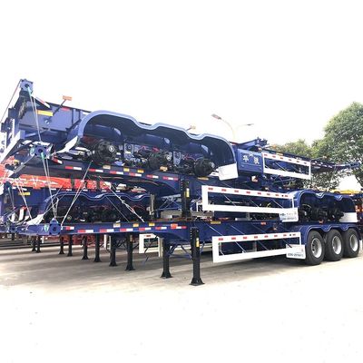 Semi-reboque de esqueleto de 3 eixos de 40 pés A solução definitiva para o transporte de contentores