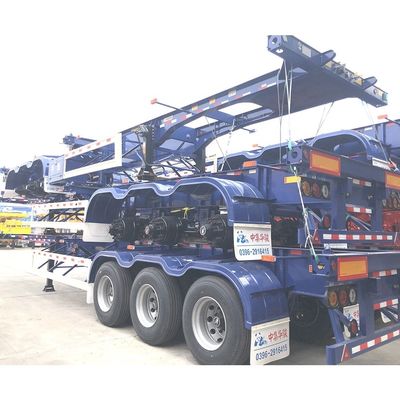 Semi-reboque de esqueleto de 3 eixos de 40 pés A solução definitiva para o transporte de contentores
