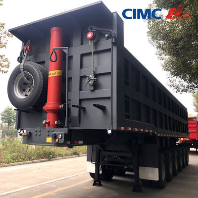 CIMC HUAJUN 40 toneladas 3 eixo multi eixo reboque hidráulico para transporte de mercadorias
