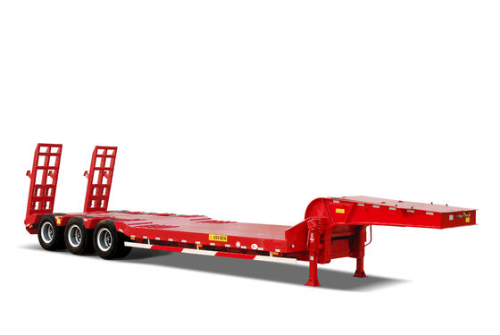 13000*3000*3100 Aço CIMC HUAJUN 3 eixos Semi-reboque de largura reduzida Trailers de caminhões de máquinas pesadas