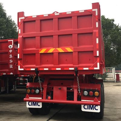 Reboque de caminhão com inclinação traseira de 80T Semi-reboque com King Pin de 3,5 &quot;HJGMCK20103 da CIMC