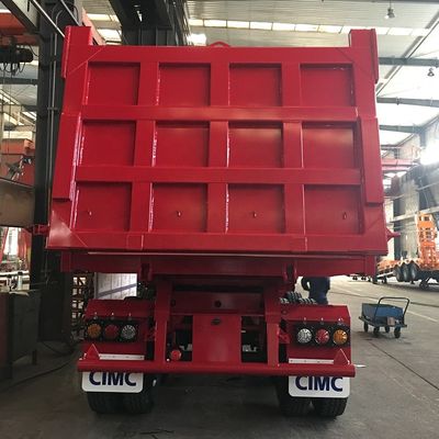 Reboque de caminhão com inclinação traseira de 80T Semi-reboque com King Pin de 3,5 &quot;HJGMCK20103 da CIMC