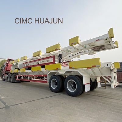 CIMC HUAJUN WABCO Valor 1540 Skeleton Container Semi-trailer para 20ft 40ft Container