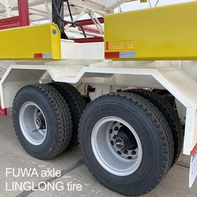 CIMC HUAJUN WABCO Valor 1540 Skeleton Container Semi-trailer para 20ft 40ft Container