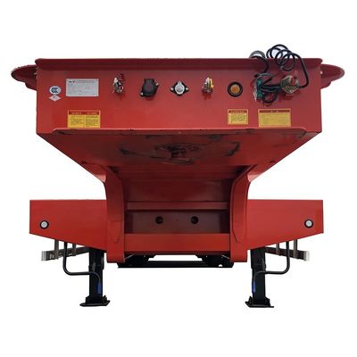 30T Max Carga útil hidráulica dobrável pescoço de ganso para pesado de cama baixa trailer robusto design