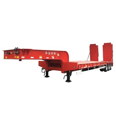 30T Max Carga útil hidráulica dobrável pescoço de ganso para pesado de cama baixa trailer robusto design
