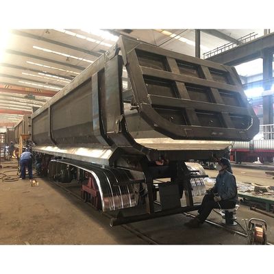 12R22.5 pneus de 4 eixos reboque hidráulico do tipo U 38CBM da CIMC HUAJUN