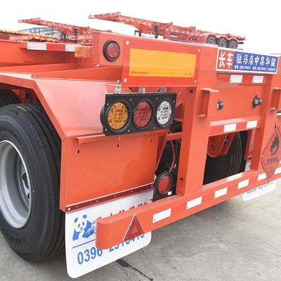40T Max Payload Tri Axle Container Chassis Trailer com sistema de suspensão mecânica