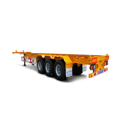 Trailers de chassis intermodal móvel de 20 a 40 pés para distribuição de contentores