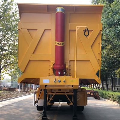 Hyva Hydraulic System 4 Axle FC Tipper Semi-trailer para transporte de cargas pesadas de aço