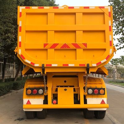 Hyva Hydraulic System 4 Axle FC Tipper Semi-trailer para transporte de cargas pesadas de aço