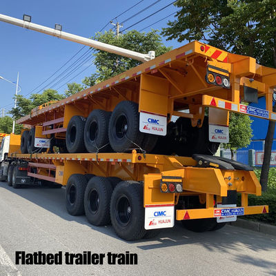 Transporte de contêineres de comboios de reboque de aço na Mongólia