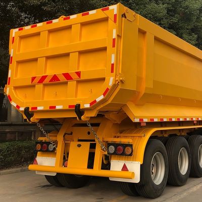 Hyva Hydraulic System 4 Axle FC Tipper Semi-trailer para transporte de cargas pesadas de aço