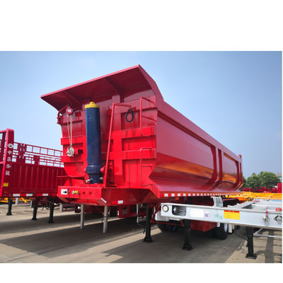 Melhor 57CBM ATV Tipping Trailer pela CIMC com eixo FUWA de 13TON e pneus 12R22.5