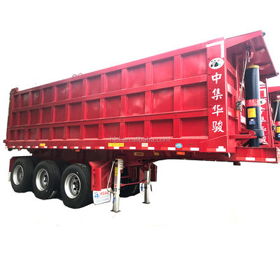 Melhor 57CBM ATV Tipping Trailer pela CIMC com eixo FUWA de 13TON e pneus 12R22.5
