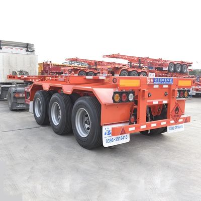 Design Container Chassis Skeleton Trailer Fabricantes para transporte de 20 pés e 40 pés