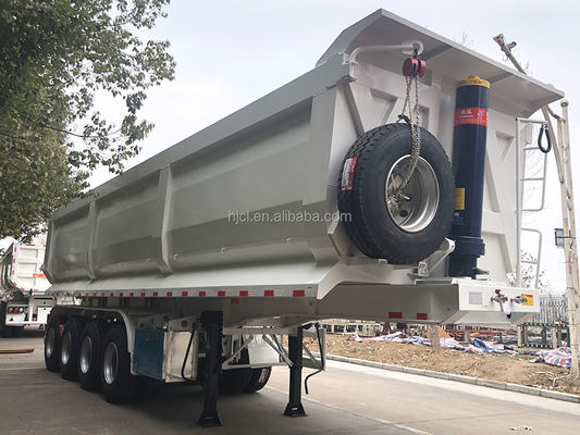 Melhor 57CBM ATV Tipping Trailer pela CIMC com eixo FUWA de 13TON e pneus 12R22.5