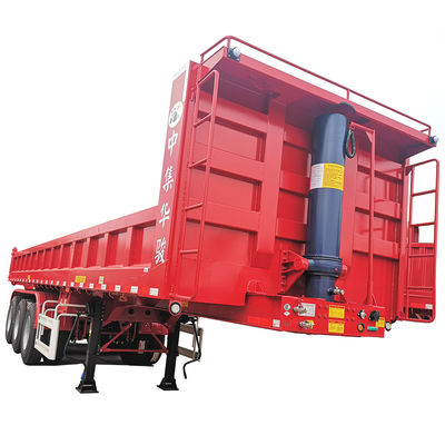 Melhor 57CBM ATV Tipping Trailer pela CIMC com eixo FUWA de 13TON e pneus 12R22.5
