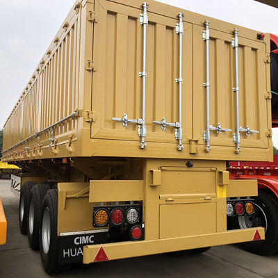 11.00r20 Pneus e Standard 28Ton Landing Gear Side Tipper Semi-Trailer pela CIMC HUAJUN