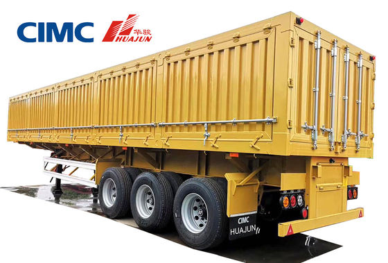 11.00r20 Pneus e Standard 28Ton Landing Gear Side Tipper Semi-Trailer pela CIMC HUAJUN