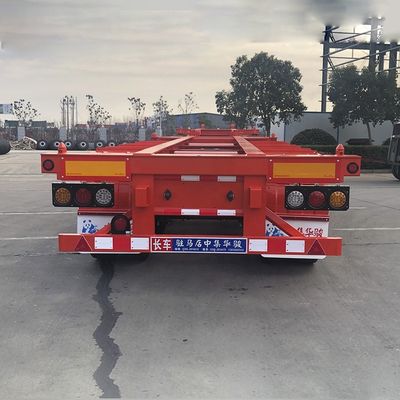 40T Max Carga Máxima Suspensão Aérea Deslizante Extensível Esqueleto Container Chassis Semi-reboque