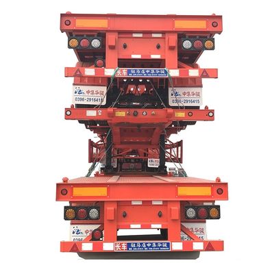 40T Max Carga Máxima Suspensão Aérea Deslizante Extensível Esqueleto Container Chassis Semi-reboque