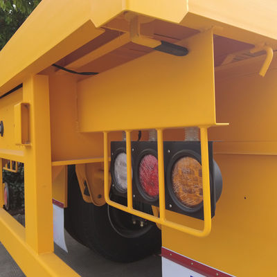 África 4 eixos semi-reboque de 80 toneladas cama plana para transporte pesado e logística