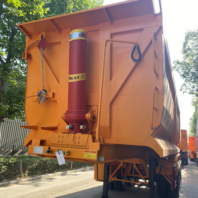 2022 África Modelo em forma de U Semi Trailer End Dump Truck com Função de Pedras e Areias