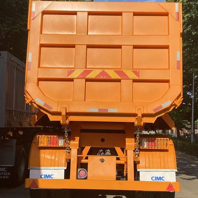 2022 África Modelo em forma de U Semi Trailer End Dump Truck com Função de Pedras e Areias