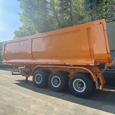 2022 África Modelo em forma de U Semi Trailer End Dump Truck com Função de Pedras e Areias