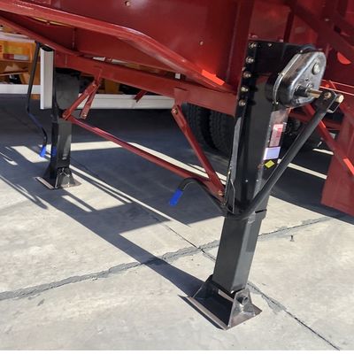 Reboque mecânico com suspensão em forma de U para transporte de areia e grãos para carga a granel