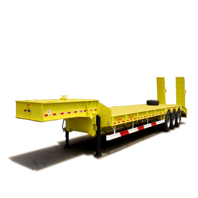 50/60/80/100 toneladas Trailers de cama baixa para soluções de transporte de escavadeiras pesadas