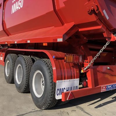 Reboque mecânico com suspensão em forma de U para transporte de areia e grãos para carga a granel