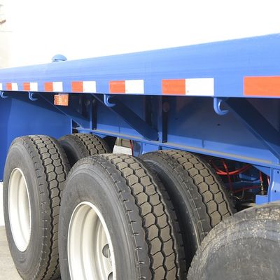 Transporte 20ft 40ft Container com 3 eixos 60 toneladas 80 toneladas Flatbed Trailer Melhor escolha