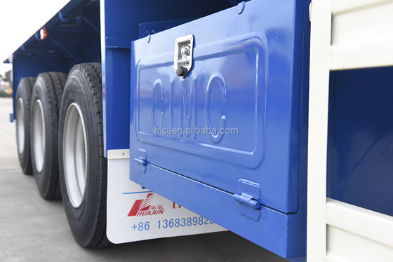 Transporte 20ft 40ft Container com 3 eixos 60 toneladas 80 toneladas Flatbed Trailer Melhor escolha