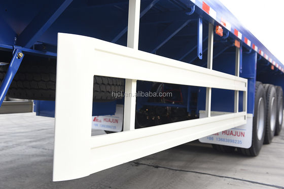 Transporte 20ft 40ft Container com 3 eixos 60 toneladas 80 toneladas Flatbed Trailer Melhor escolha