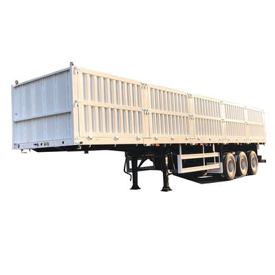 Transporte de cargas de carvão Parede lateral alta CIMC HUAJUN Reboque de carga para transporte de gado