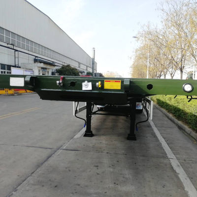 40ft Container Flatbed Semi Truck Trailers com pneus opcionais e 12 conjuntos de fechaduras de torção