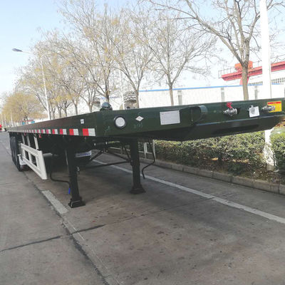 40ft Container Flatbed Semi Truck Trailers com pneus opcionais e 12 conjuntos de fechaduras de torção