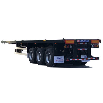 JOST Tração de aterragem de duas velocidades 2 3 4 eixos Semi-caminhão de chão plano Trailers de contêineres 20-53 Ft