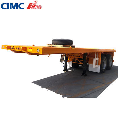 JOST Tração de aterragem de duas velocidades 2 3 4 eixos Semi-caminhão de chão plano Trailers de contêineres 20-53 Ft
