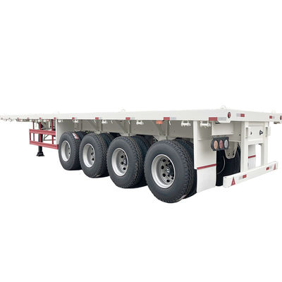 JOST Tração de aterragem de duas velocidades 2 3 4 eixos Semi-caminhão de chão plano Trailers de contêineres 20-53 Ft