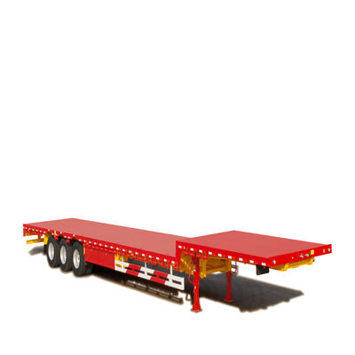 Equipamento de suspensão mecânica de pescoço de galinha 3 eixos Semi-reboque de banco baixo para transporte de carga pesada