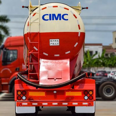 CIMC durável HUAJUN 40CBM Cimento em pó em massa seco Tanque transportador 3 eixos Tanque Semi-reboque