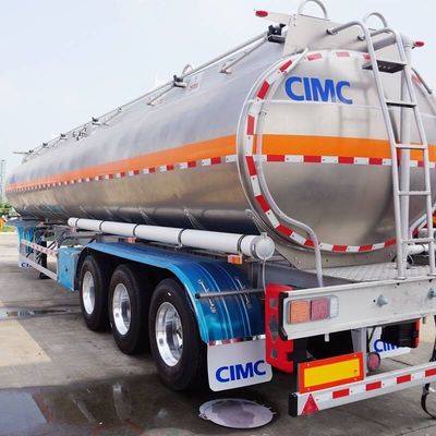 Fuwa 3 eixos 45000 litros Combustível de ligas de alumínio ou aço inoxidável Cimento Tanker Trailers