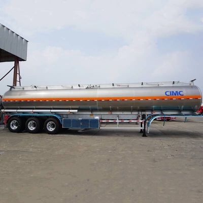Fuwa 3 eixos 45000 litros Combustível de ligas de alumínio ou aço inoxidável Cimento Tanker Trailers