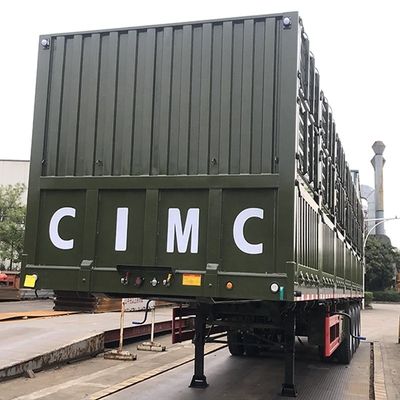 Reboque de camião de carga de 60 toneladas com vedação e telha T700/Q345 aço